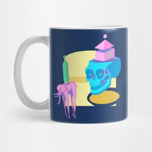 Elephant and Skull Chariot Mug